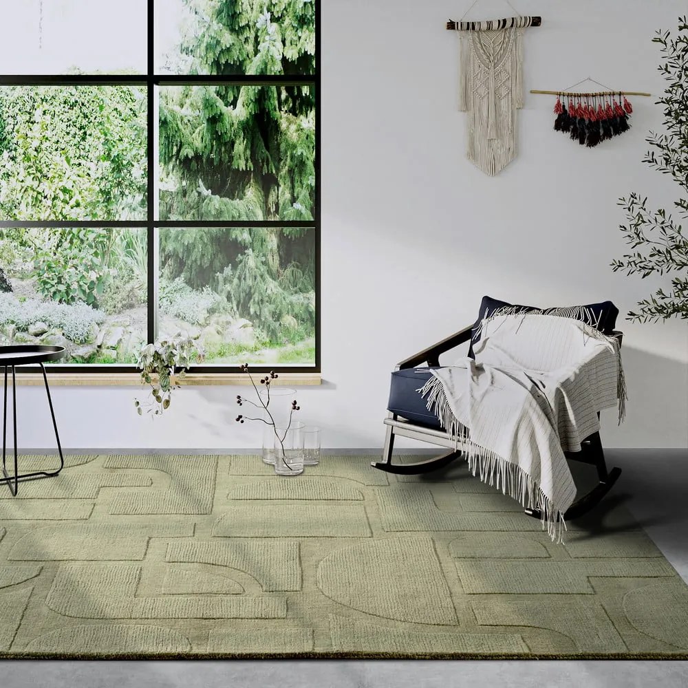Zielony wełniany dywan tkany ręcznie 190x280 cm Alexis – Villeroy&amp;Boch