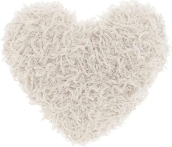 Poduszka dekoracyjna ROMEO HEART 45x45 cm, kremowy