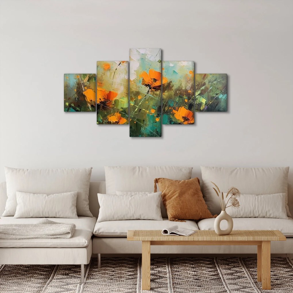 Obraz - Kwiaty (125x70 cm)