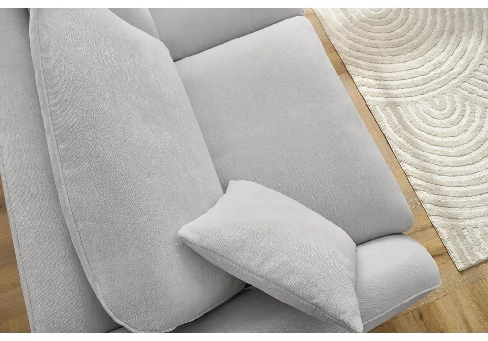 Jasnoszara rozkładana sofa 235 cm Cezanne – Bobochic Paris