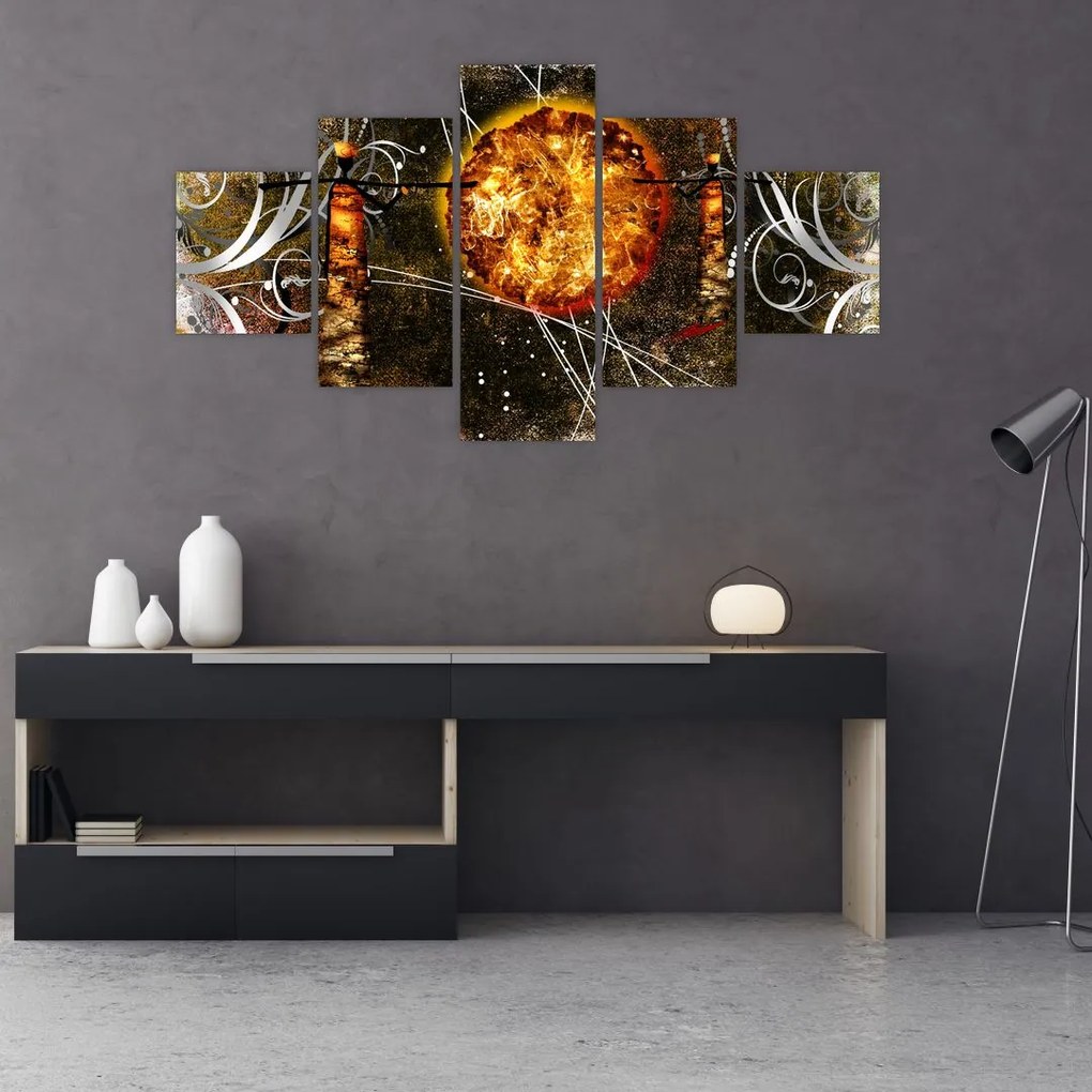 Obraz malarstwa z epoki starożytnej (125x70 cm)