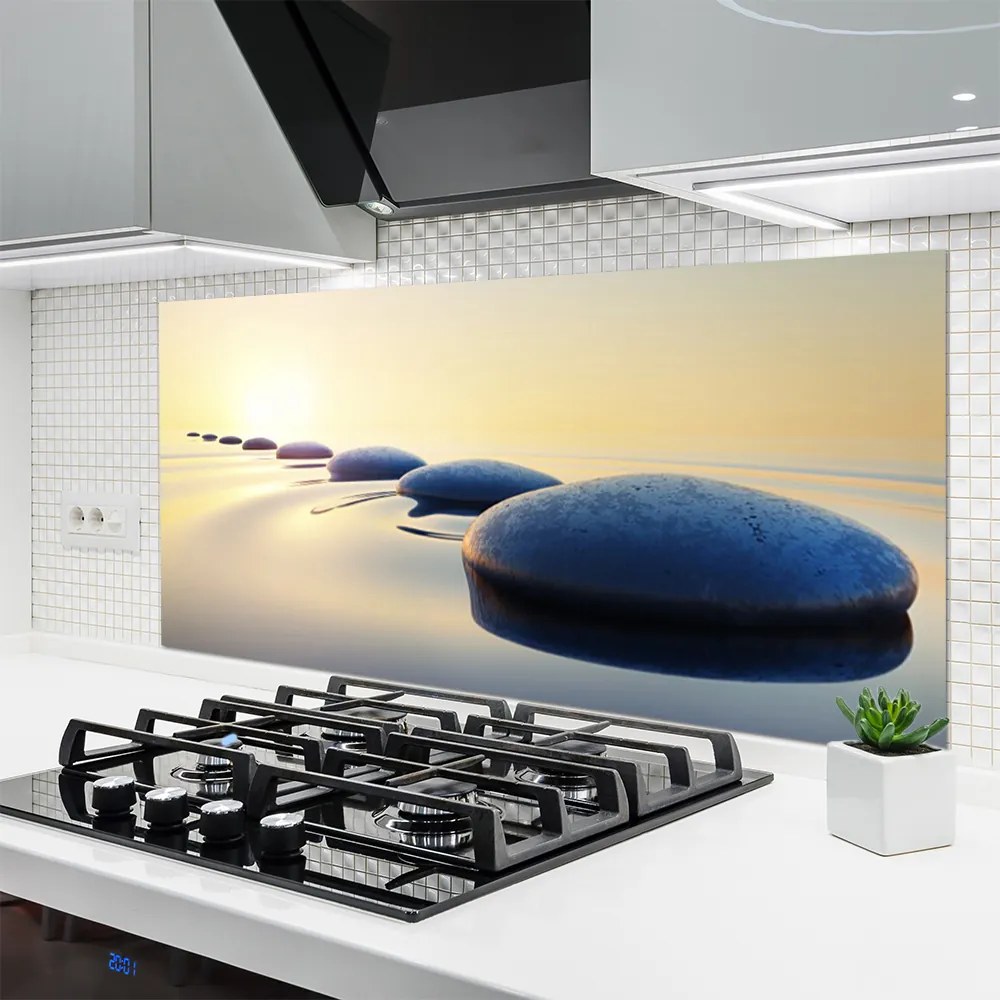 Szkło nad Blatem Harmonia Zen: Kamienie i Woda