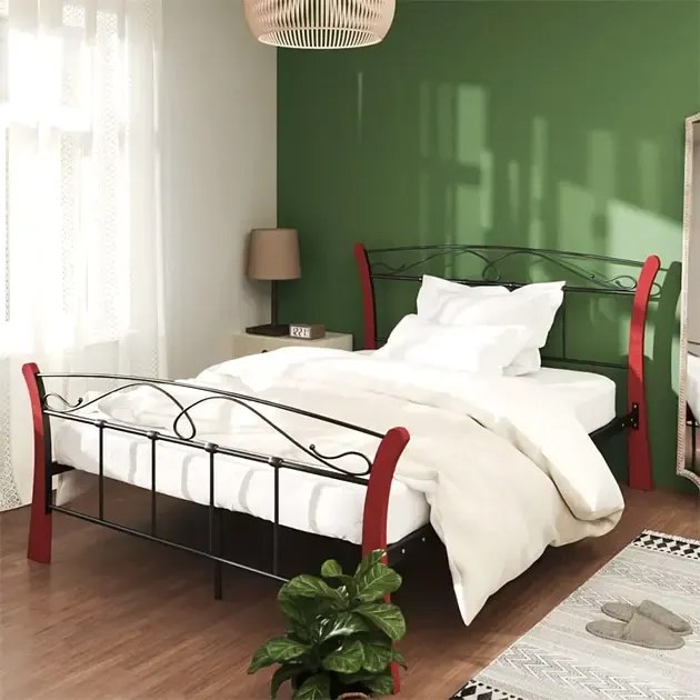 Metalowe łóżko w stylu vintage 120x200 cm - Bover