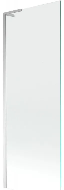 Parawan nawannowy jednolity Mexen Next L 70 x 150 cm, przezroczysty, chrom - 895-070-000-03-00-01