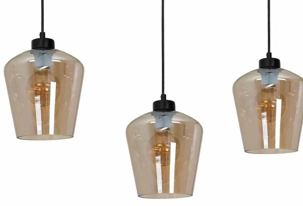 Lampa wisząca, potrójna SANTIAGO AMBER 3xE27