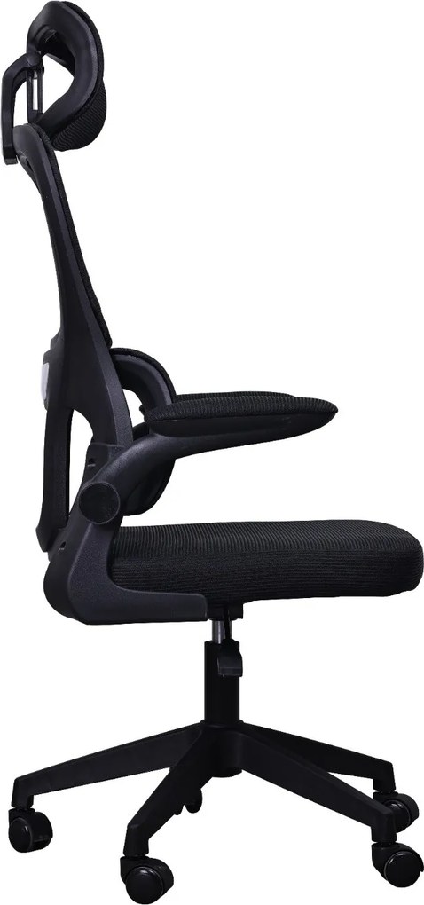 Fotel biurowy Hektor z podparciem lędźwiowym – ergonomiczne krzesło z zagłówkiem