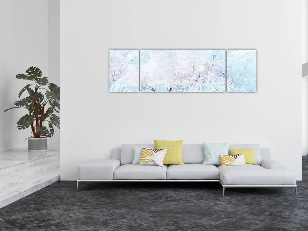 Obraz majestatycznego jelenia (170x50 cm)