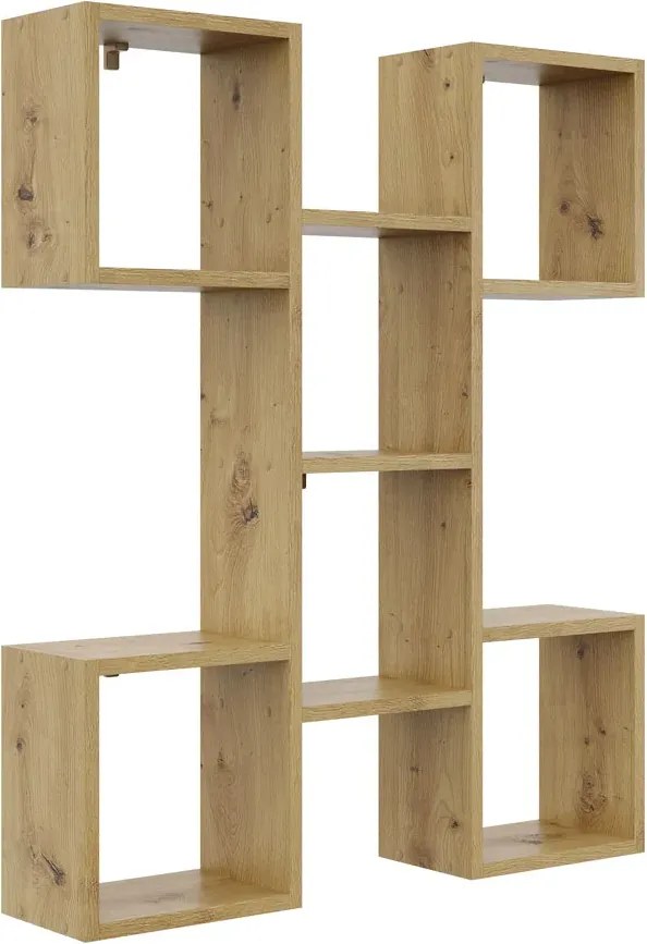 Regał na ścianę, półka dąb artisan H4-L97
