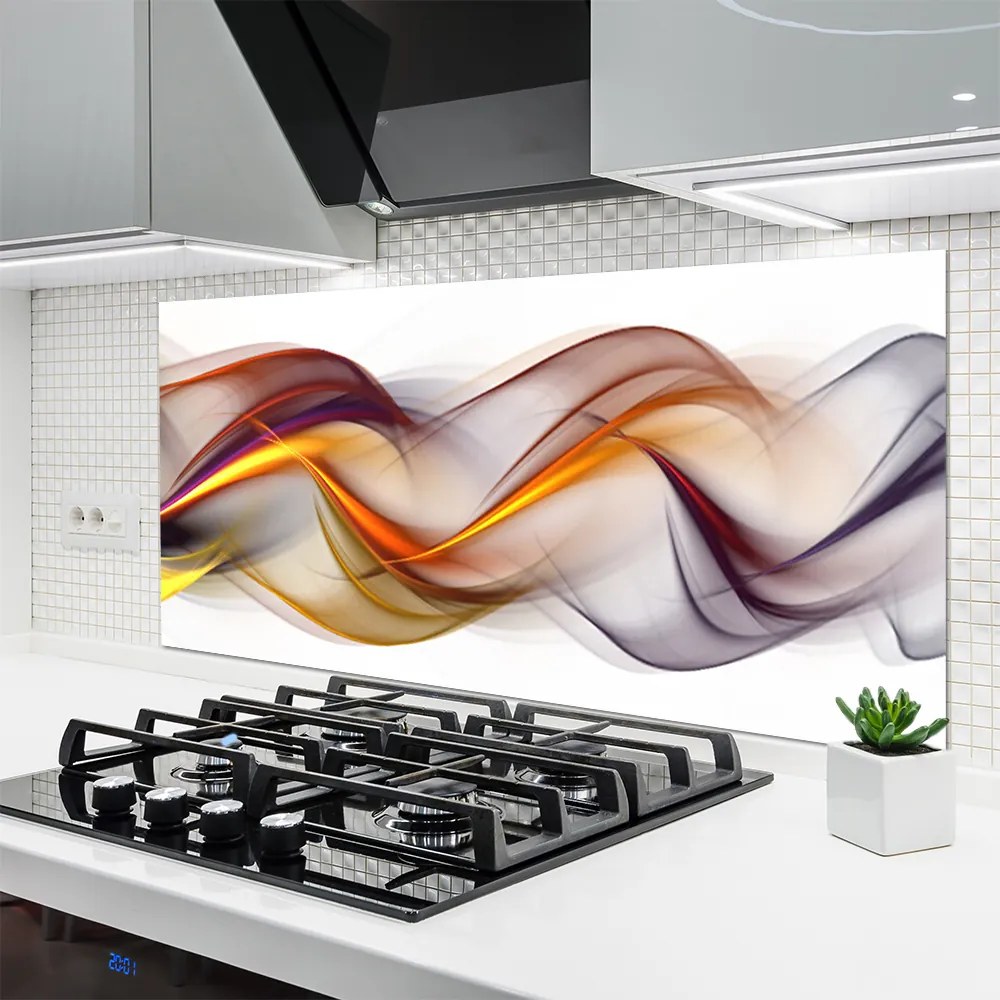 Szkło do Kuchni na Ścianę Artystyczna Ekspresja Barw