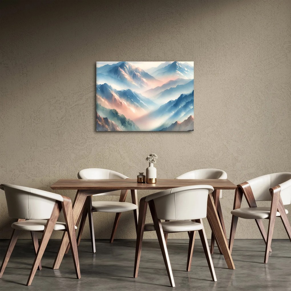 Obraz - Akwarelowe góry (70x50 cm)