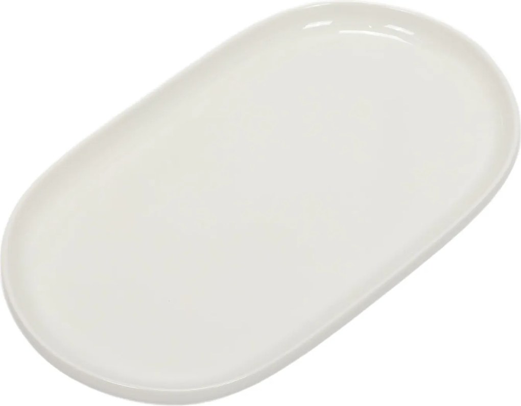 Talerz na ciasto porcelanowy NORA, 30 x 18 cm