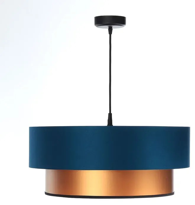 Miedziano-granatowa lampa wisząca nad stół - 11X S416 P1-F55