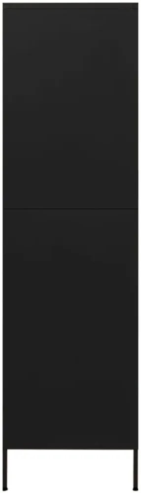 Czarna metalowa szafa do garażu D5-Z44