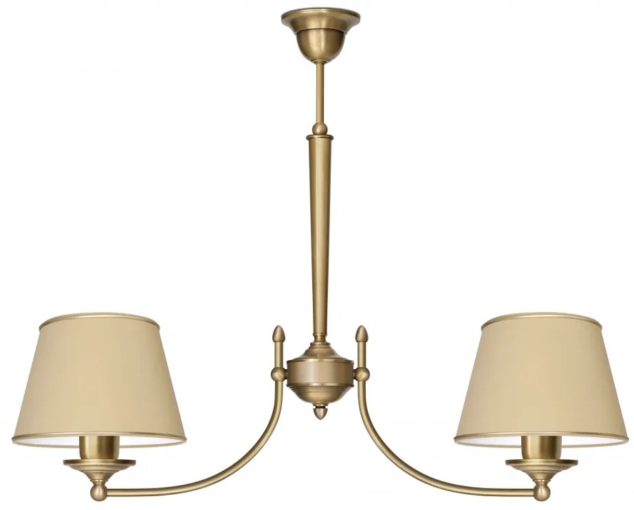 Mosiężny żyrandol dwuramienny YA-S2A