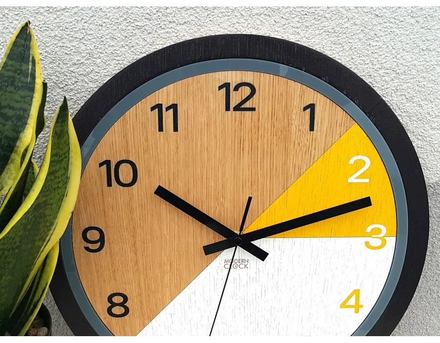 Zegar ścienny nowoczesny z cichym mechanizmem do salonu sypialni okrągły