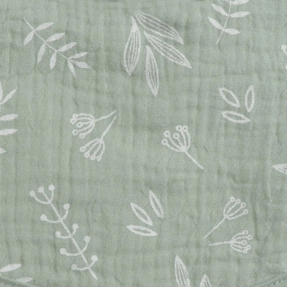 Zielony muślinowy koc dziecięcy 75x75 cm – Bébé Douceur
