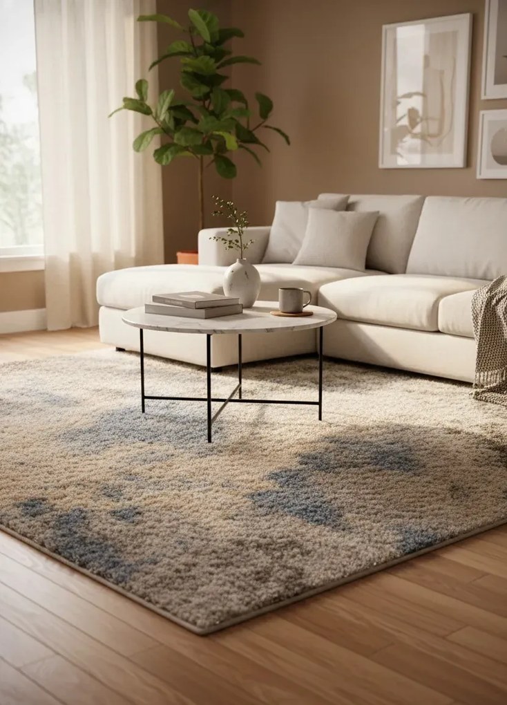 Ciemnoszary dywan w nowoczesnym stylu K6-F19