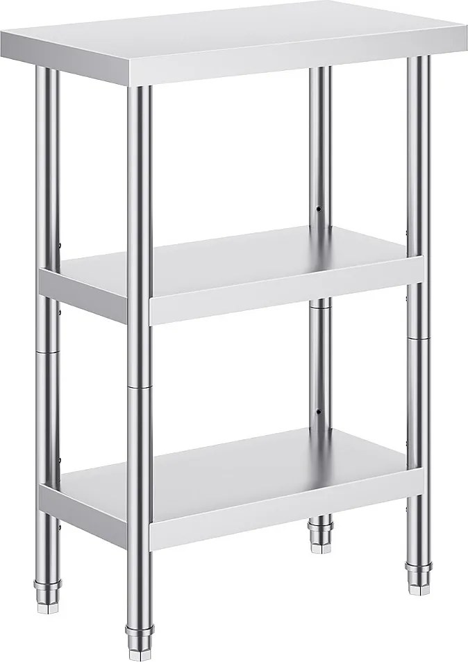 Stół Roboczy ze Stali Nierdzewnej SucceBuy, 356 x 610 x 864 mm, Stół Przygotowawczy do Kuchni Komercyjnych