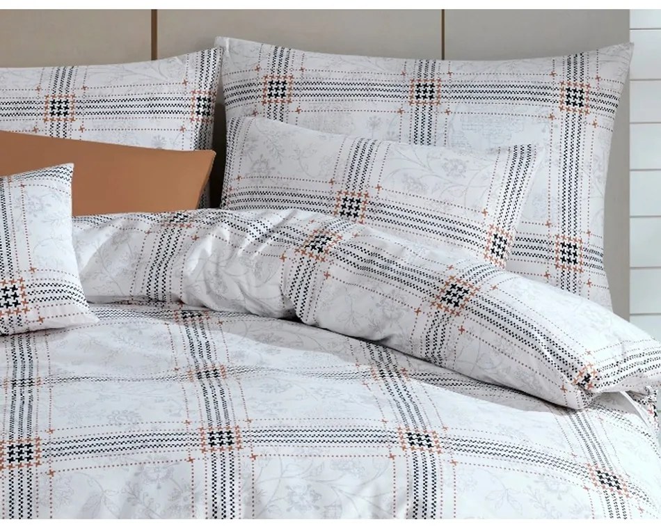BedTex Pościel bawełniana Quatre biały, 140 x 220 cm, 70 x 90 cm, 140 x 220 cm, 70 x 90 cm
