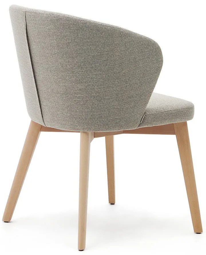 Beżowy tapicerowany fotel jadalniany Darice – Kave Home