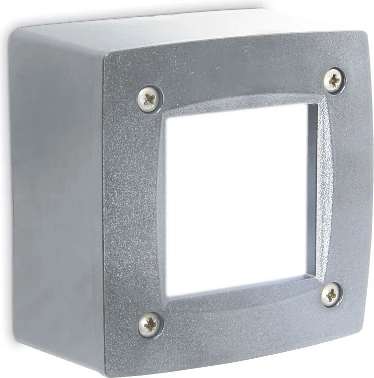 DEVON do wbudowania na zewn?trz, nowoczesny i uniwersalny styl - L.12 cm-kwadrat - Gx53 LED T2 3W - ?ywica - Kselect - ip66 - ?ywica i szary