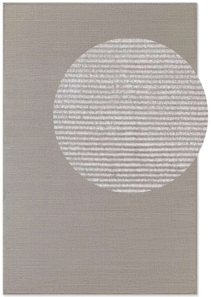 Dywan nowoczesny Perles Paseczki szaro-kremowe 120 cm x 170 cm