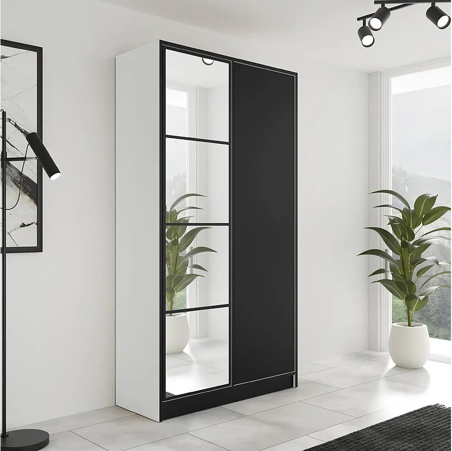 Szafa EDEN 2D M4 Biało-Czarna