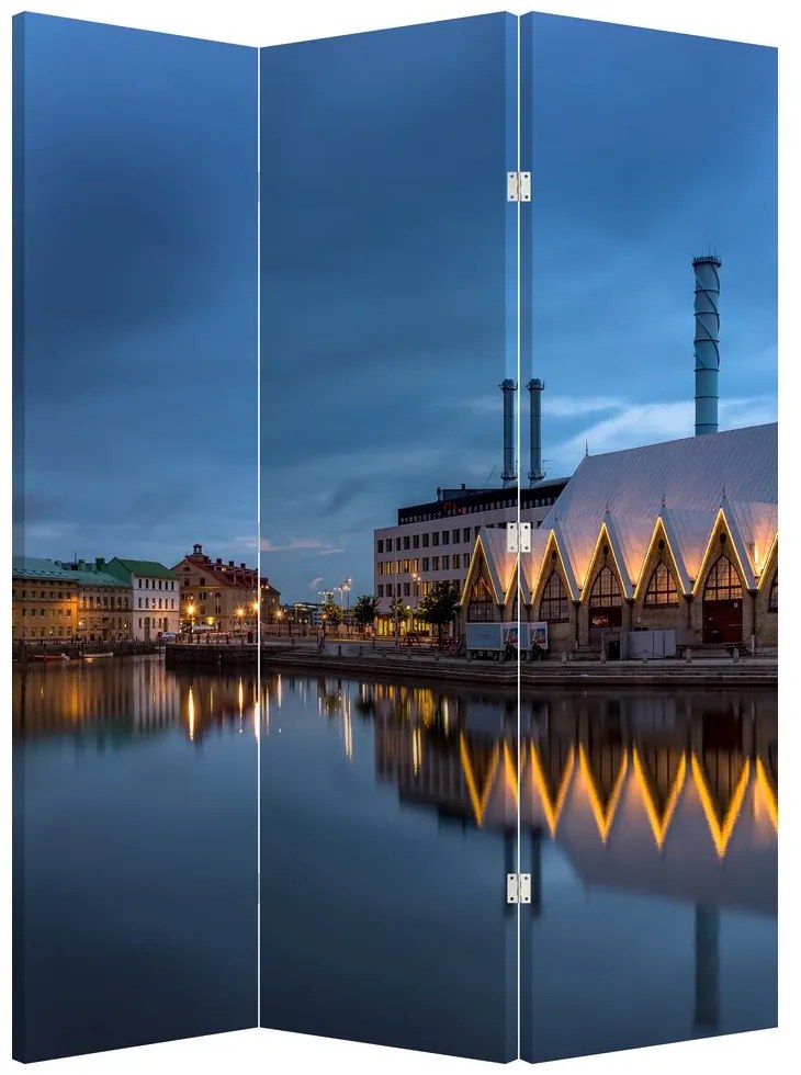 Parawan - Kanał wodny - Göteborg (126x170 cm)