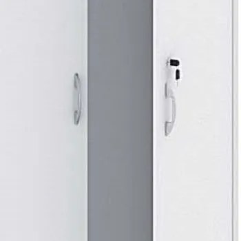 Szafa biurowa MIRELLI, 800 x 400 x 1800 mm, biały