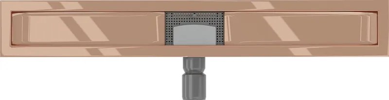 Mexen Flat korpus do odpływu liniowego 70 cm, różowe złoto - 1615070