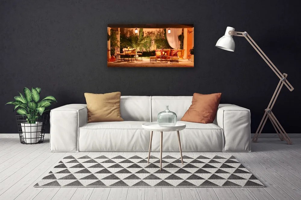 Zdjęcie na płótnie Malownicza Restauracja Miejska