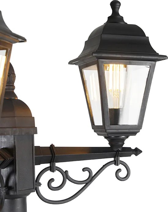 Inteligentny lampion czarny 3-źródła światła IP44 z Wifi ST64 - Capital