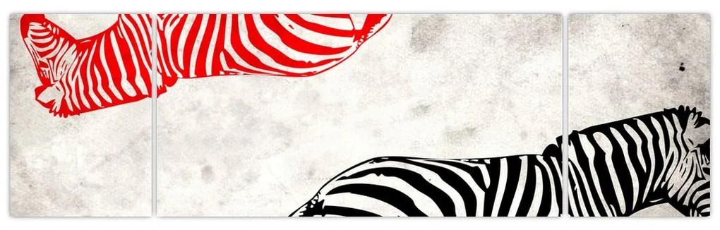 Obraz - Zebry (170x50 cm)