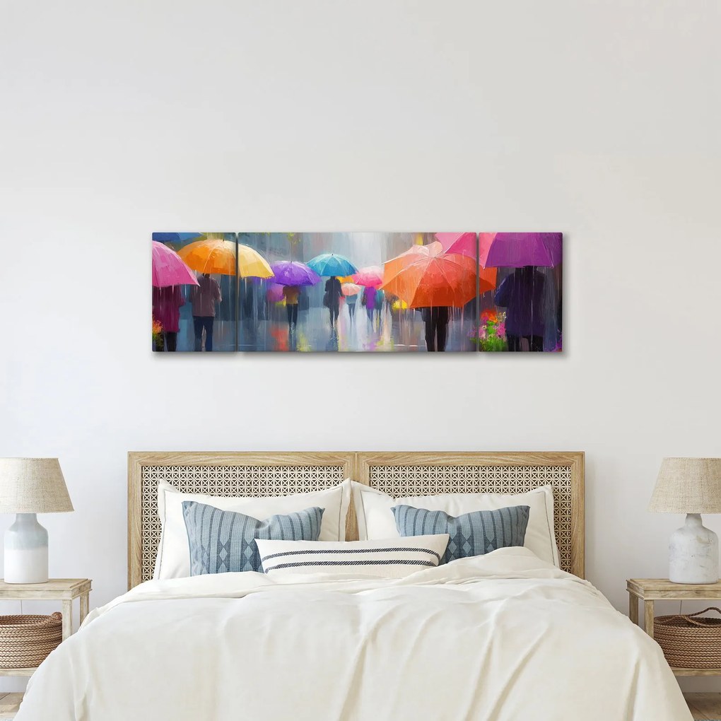 Obraz - Deszczowy dzień (170x50 cm)