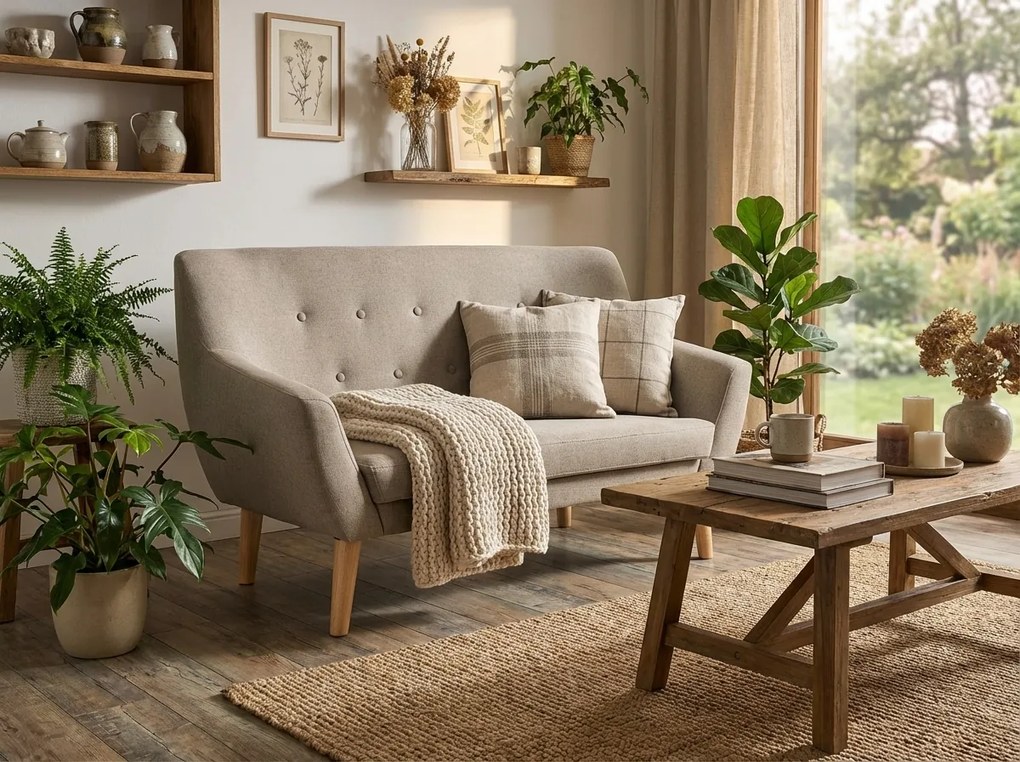 Sofa 2-osobowa AMBER 2-osobowa sofa AMBER, beżowa