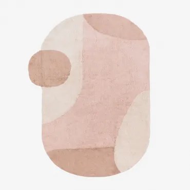 Nieregularny Dywan 155x250 Cm Z Bawełny Vega Kolory Naturalne - Sklum