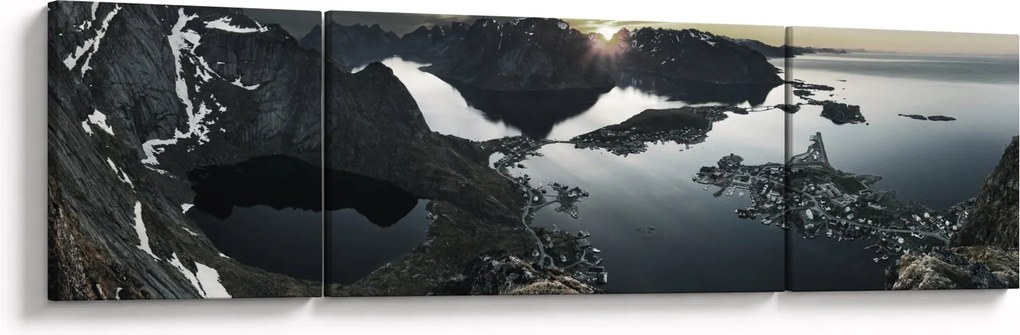 Obraz - Norweskie góry (170x50 cm)