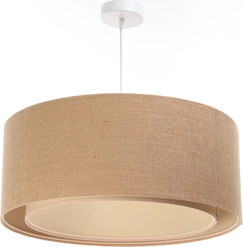 Jutowa lampa wisząca do salonu LIZBONA