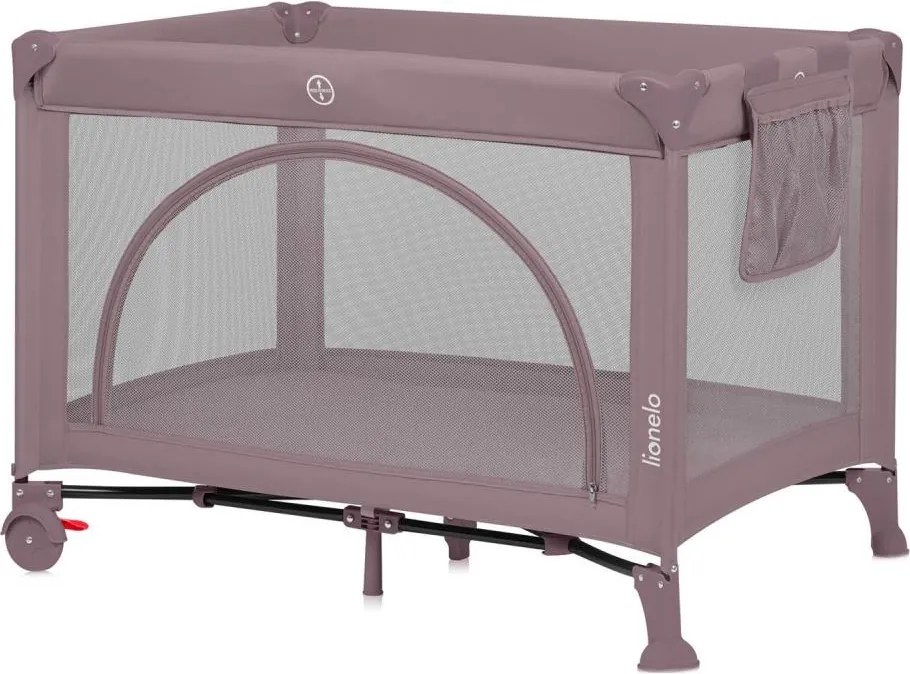 Lionelo - Łóżeczko turystyczne LAURA Różowy nude