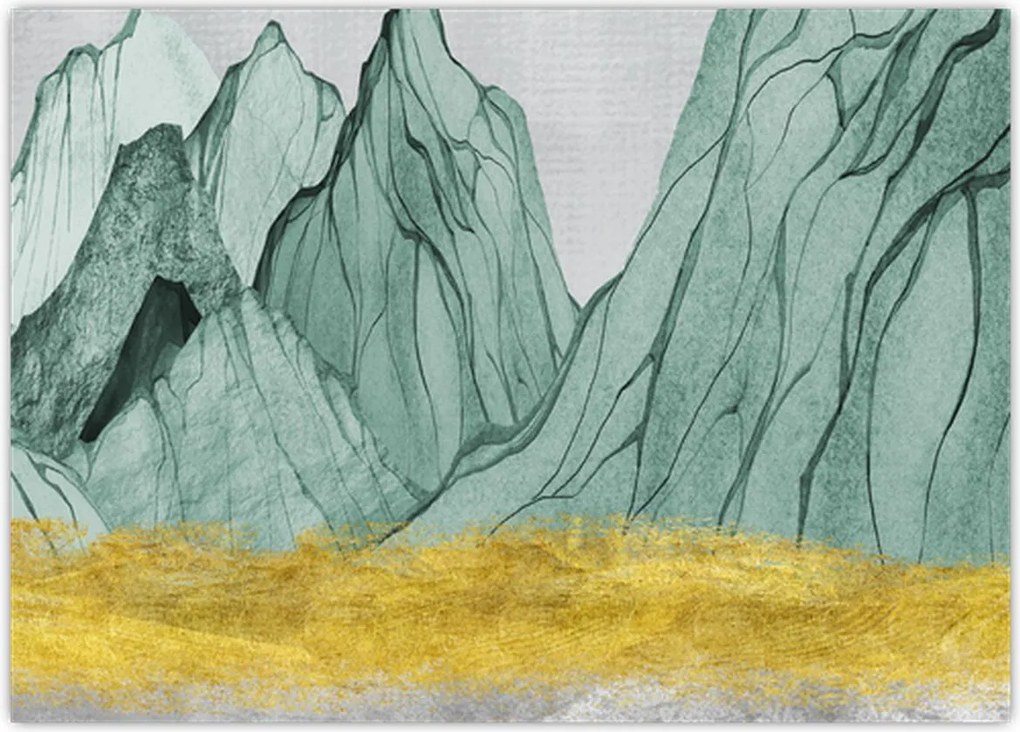 Obraz - Emerald Mountains N⁰1 (70x50 cm)