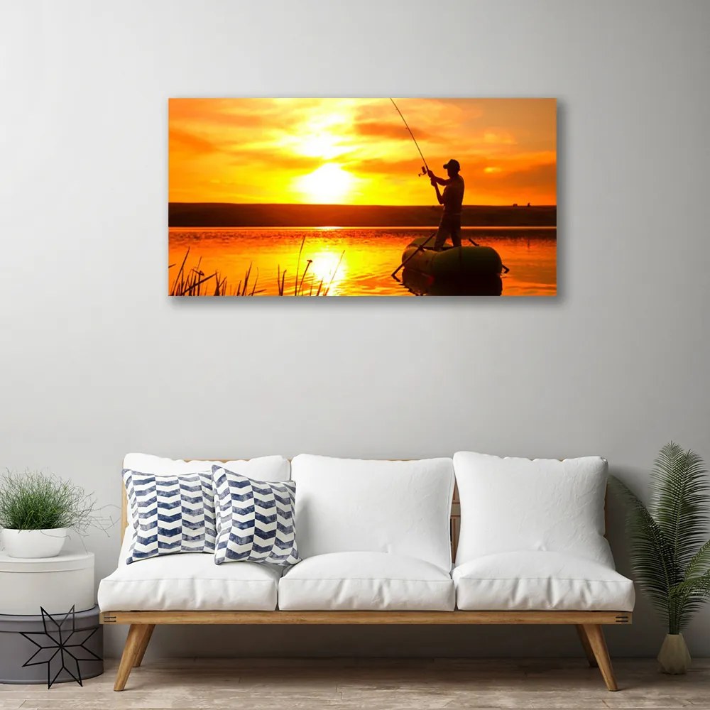 Obraz canvas Spokojny Wieczór nad Jeziorem