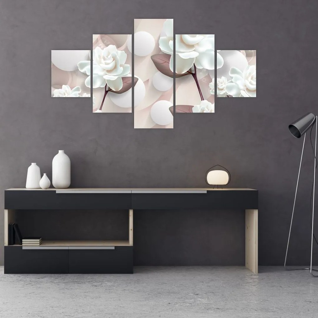 Obraz - Kwiat róży (125x70 cm)
