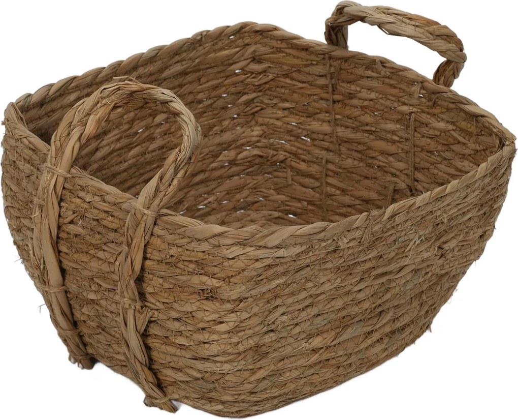 Kosze do przechowywania z uchwytami, plecionka, 3 sztuki w różnych rozmiarach