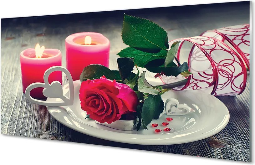 Panel nad Blat Kuchenny Róża, Serce i Świece