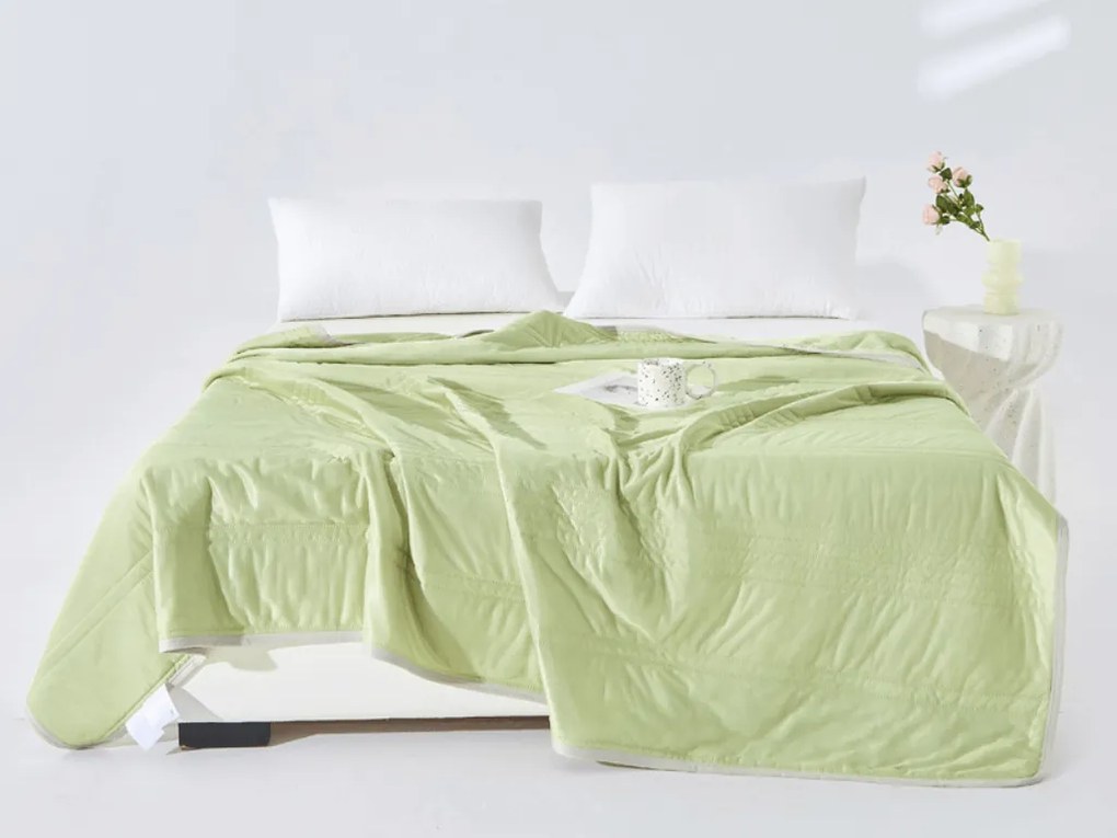 Chłodząca letnia kołdra CELIA, zielona Rozmiar: 140 x 200 cm