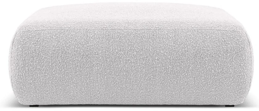 Jasnoszary puf z materiału bouclé Molino – Micadoni Home