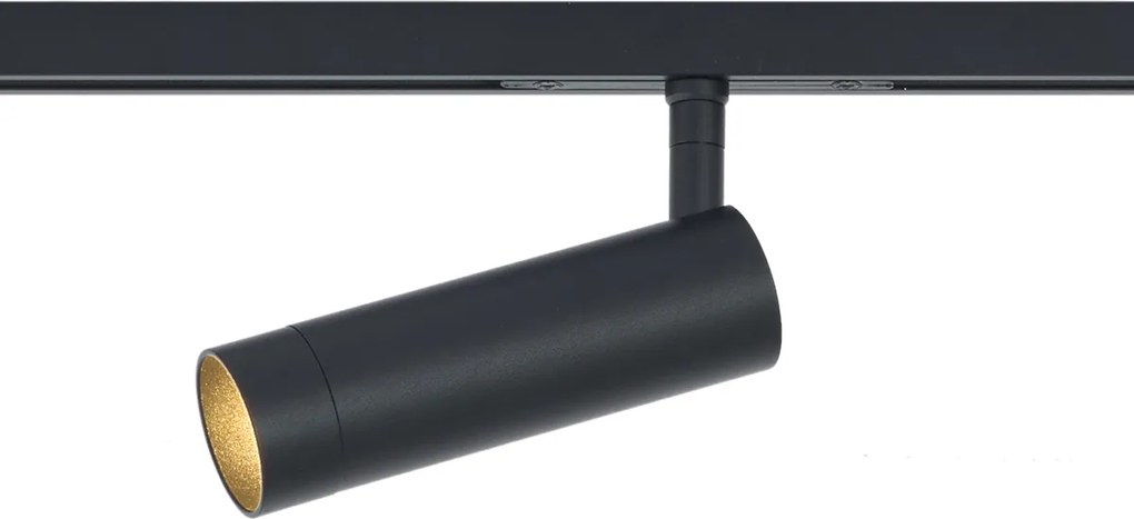Nowoczesny reflektor czarny do systemu szynowego 1-fazowego GU10 35mm - Slimline Uzzy