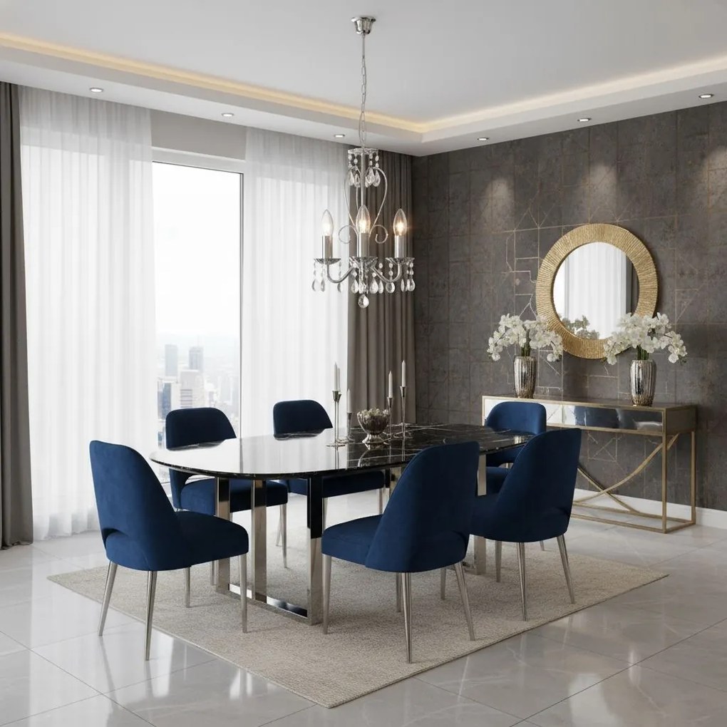 LAMPA SUFITOWA WISZĄCA EBT011-3CP CHROM