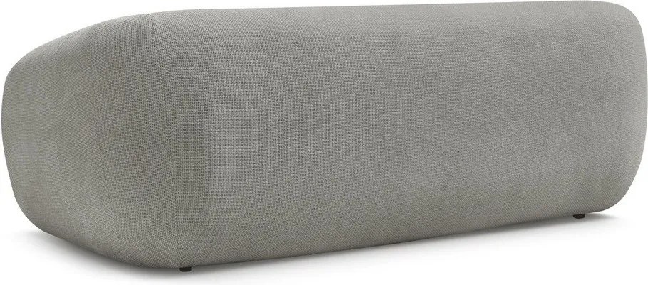 Jasnoszara rozkładana sofa z tkaniny szenilowej 228 cm Neyo – Bobochic Paris