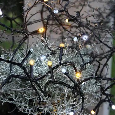 Lampki choinkowe LED z ciepło-zimnym światłem